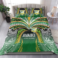 Cook Islands Rugby League Bedding Set Avaiki Tatau Tribal Motifs Black Color LT03 - Polynesian Pride