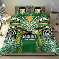 Cook Islands Rugby League Bedding Set Avaiki Tatau Tribal Motifs Black Color LT03 - Polynesian Pride