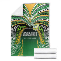 Cook Islands Rugby League Blanket Avaiki Tatau Tribal Motifs Black Color LT03 - Polynesian Pride