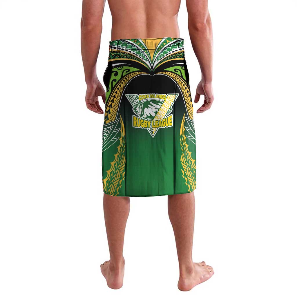 Custom Cook Islands Rugby League Lavalava Avaiki Tatau Tribal Motifs Black Color LT03 - Polynesian Pride
