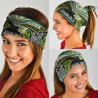 Cook Islands Rugby League Neck Gaiter Avaiki Tatau Tribal Motifs Black Color LT03 - Polynesian Pride