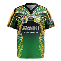 Custom Cook Islands Rugby League Rugby Jersey Avaiki Tatau Tribal Motifs Black Color LT03 Black - Polynesian Pride