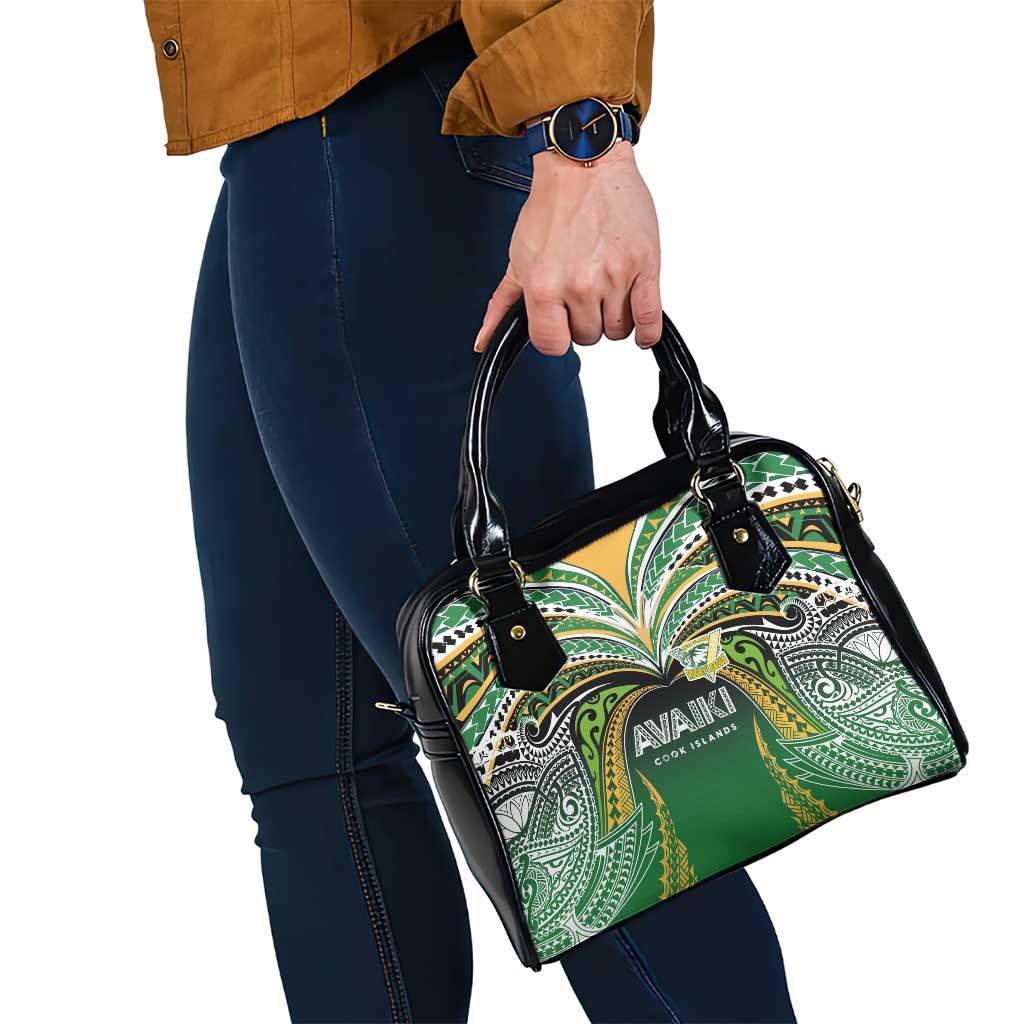 Cook Islands Rugby League Shoulder Handbag Avaiki Tatau Tribal Motifs Black Color LT03 - Polynesian Pride