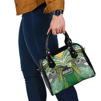 Cook Islands Rugby League Shoulder Handbag Avaiki Tatau Tribal Motifs Black Color LT03 - Polynesian Pride