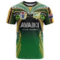 Custom Cook Islands Rugby League T-Shirt - Avaiki Tatau Tribal Motifs Black LT03 Black - Polynesian Pride