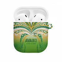 Cook Islands Rugby League AirPods Case Avaiki Tatau Tribal Motifs White Color LT03 White - Polynesian Pride