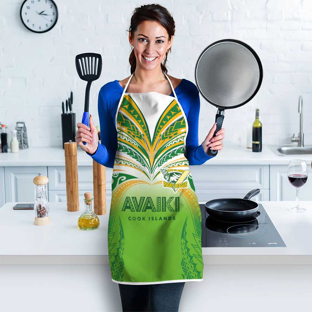 Cook Islands Rugby League Apron Avaiki Tatau Tribal Motifs White Color LT03 - Polynesian Pride