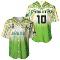 Custom Cook Islands Rugby League Baseball Jersey Avaiki Tatau Tribal Motifs White Color LT03 - Polynesian Pride