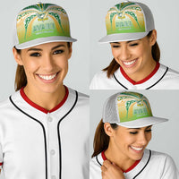 Cook Islands Rugby League Baseball Net Cap Avaiki Tatau Tribal Motifs White Color LT03 - Polynesian Pride