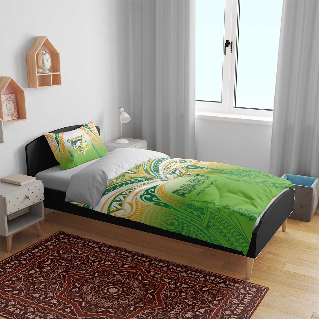 Cook Islands Rugby League Bedding Set Avaiki Tatau Tribal Motifs White Color LT03 - Polynesian Pride