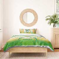 Cook Islands Rugby League Bedding Set Avaiki Tatau Tribal Motifs White Color LT03 - Polynesian Pride