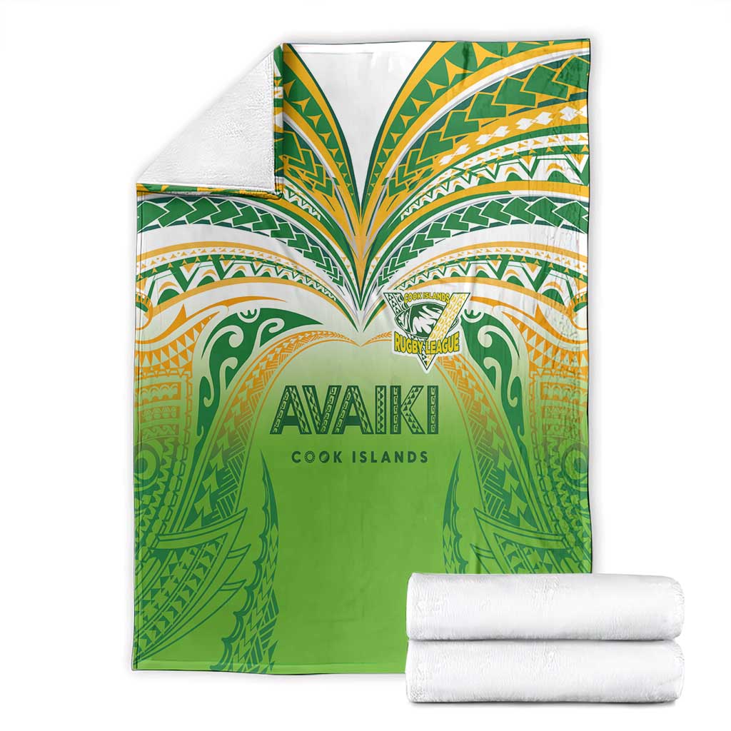 Cook Islands Rugby League Blanket Avaiki Tatau Tribal Motifs White Color LT03 - Polynesian Pride