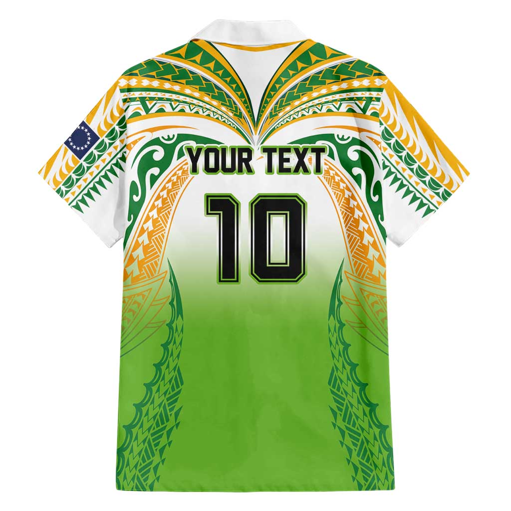 Custom Cook Islands Rugby League Family Matching Long Sleeve Bodycon Dress and Hawaiian Shirt Avaiki Tatau Tribal Motifs White Color LT03 - Polynesian Pride