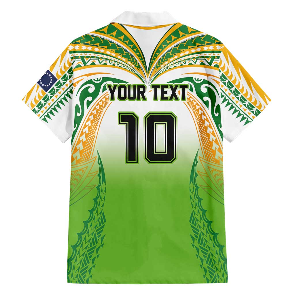 Custom Cook Islands Rugby League Family Matching Mermaid Dress and Hawaiian Shirt Avaiki Tatau Tribal Motifs White Color LT03 - Polynesian Pride