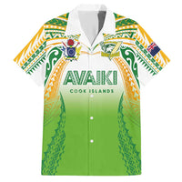 Custom Cook Islands Rugby League Hawaiian Shirt Avaiki Tatau Tribal Motifs White Color LT03 White - Polynesian Pride