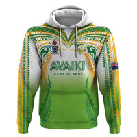 Custom Cook Islands Rugby League Hoodie Avaiki Tatau Tribal Motifs White Color LT03 Pullover Hoodie White - Polynesian Pride