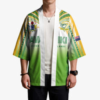 Custom Cook Islands Rugby League Kimono Avaiki Tatau Tribal Motifs White Color LT03 - Polynesian Pride