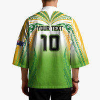 Custom Cook Islands Rugby League Kimono Avaiki Tatau Tribal Motifs White Color LT03 - Polynesian Pride