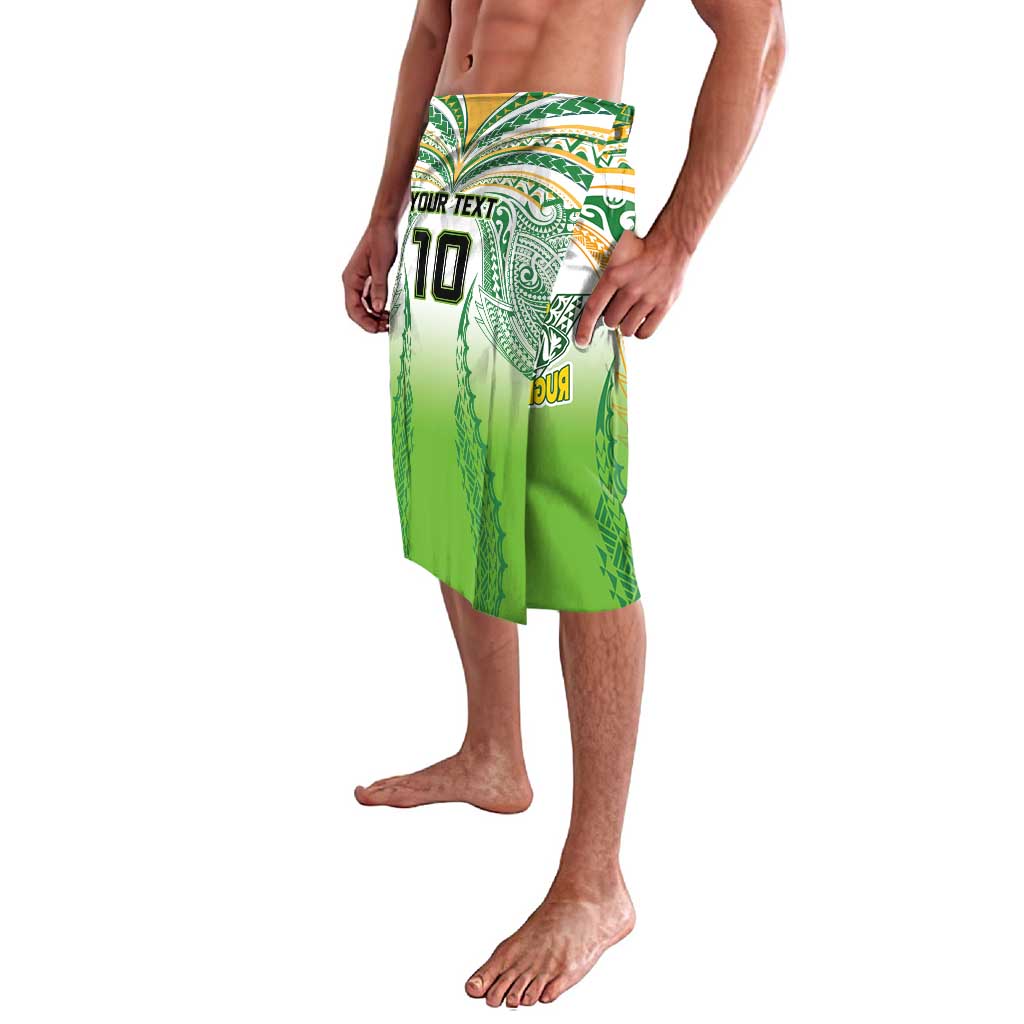 Custom Cook Islands Rugby League Lavalava Avaiki Tatau Tribal Motifs White Color LT03 - Polynesian Pride