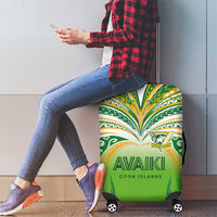 Cook Islands Rugby League Luggage Cover Avaiki Tatau Tribal Motifs White Color LT03 - Polynesian Pride