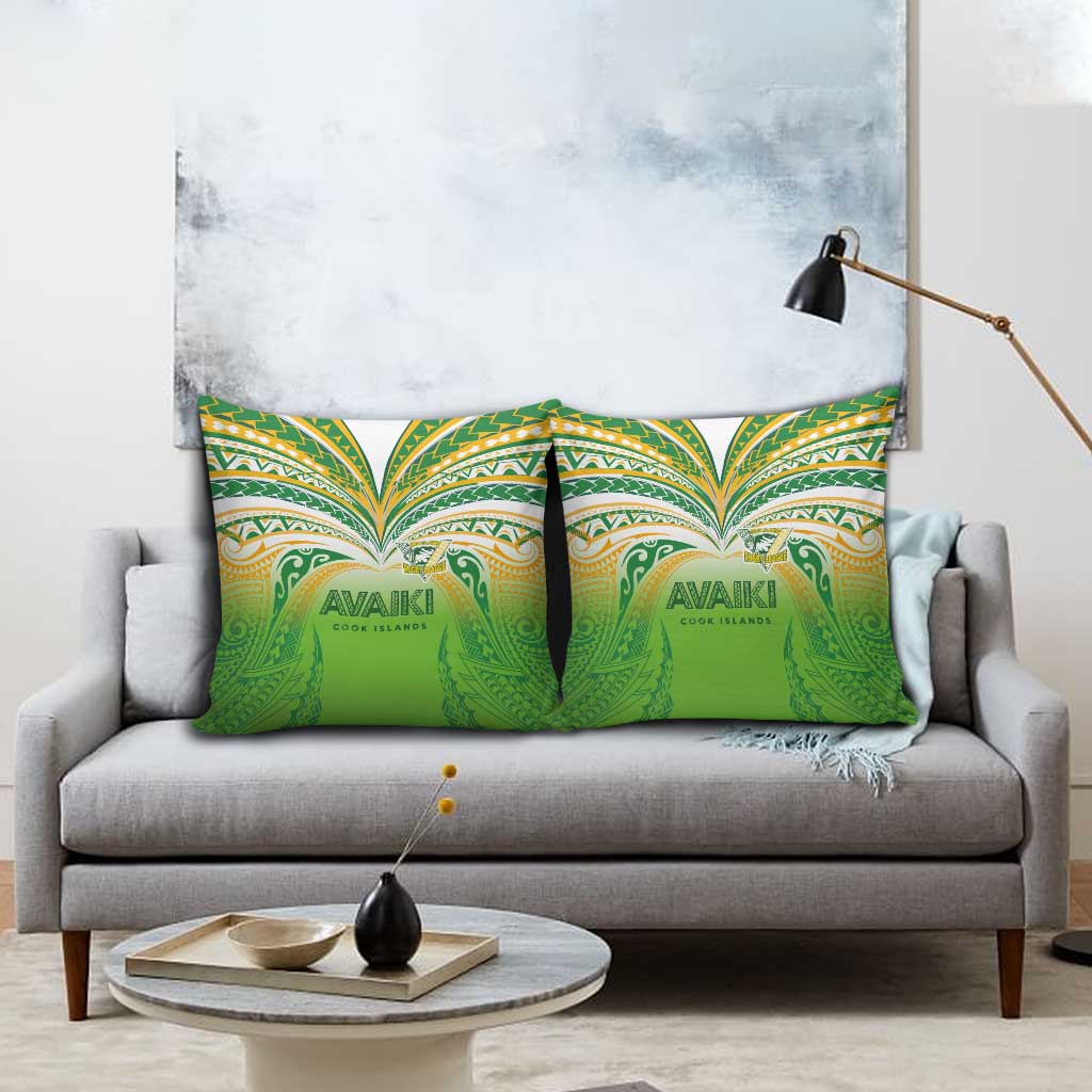 Cook Islands Rugby League Pillow Cover Avaiki Tatau Tribal Motifs White Color LT03 - Polynesian Pride