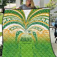 Cook Islands Rugby League Quilt Avaiki Tatau Tribal Motifs White Color LT03 White - Polynesian Pride