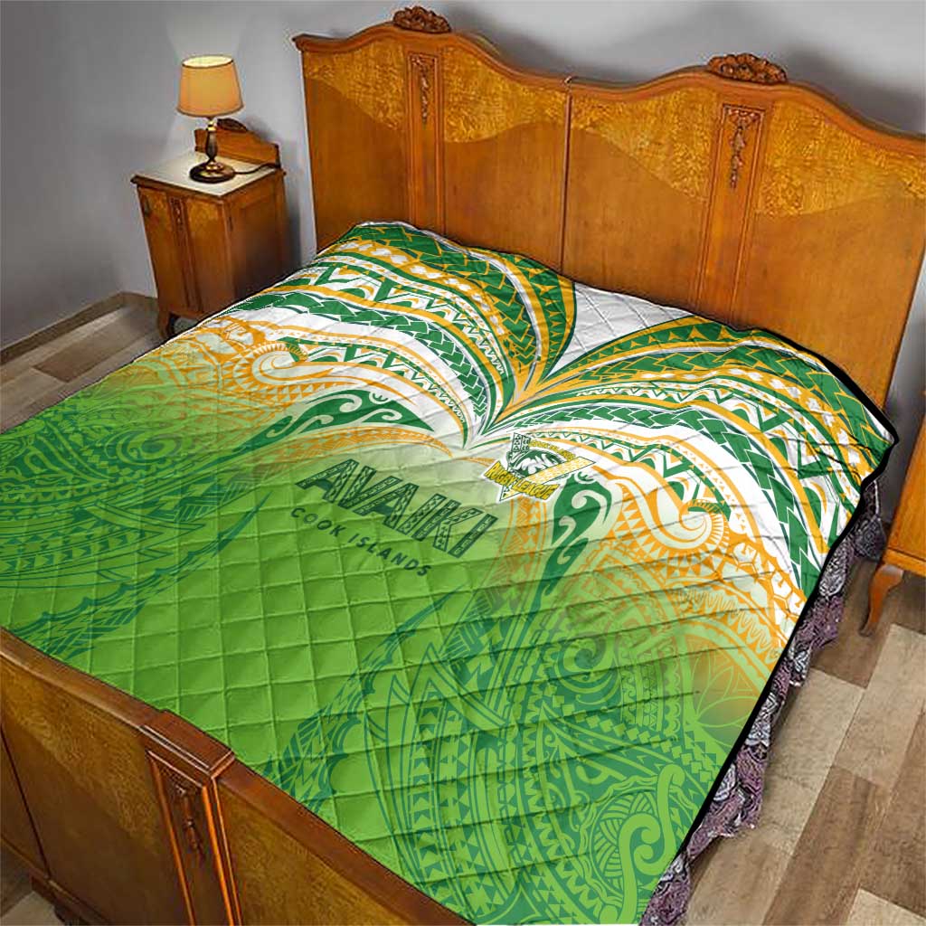 Cook Islands Rugby League Quilt Avaiki Tatau Tribal Motifs White Color LT03 - Polynesian Pride