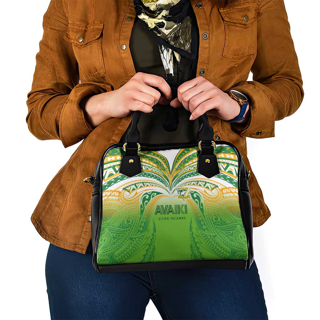 Cook Islands Rugby League Shoulder Handbag Avaiki Tatau Tribal Motifs White Color LT03 - Polynesian Pride