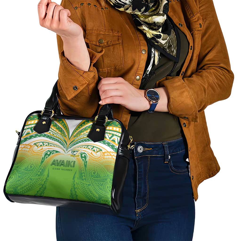 Cook Islands Rugby League Shoulder Handbag Avaiki Tatau Tribal Motifs White Color LT03 - Polynesian Pride