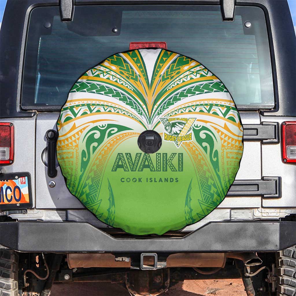 Cook Islands Rugby League Spare Tire Cover Avaiki Tatau Tribal Motifs White Color LT03 White - Polynesian Pride