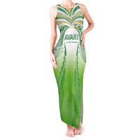 Custom Cook Islands Rugby League Tank Maxi Dress Avaiki Tatau Tribal Motifs White Color LT03 Women White - Polynesian Pride
