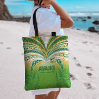 Cook Islands Rugby League Tote Bag Avaiki Tatau Tribal Motifs White Color LT03 - Polynesian Pride