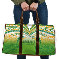 Cook Islands Rugby League Travel Bag Avaiki Tatau Tribal Motifs White Color LT03 White - Polynesian Pride