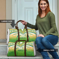 Cook Islands Rugby League Travel Bag Avaiki Tatau Tribal Motifs White Color LT03 - Polynesian Pride