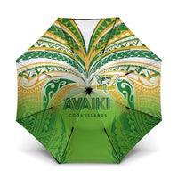 Cook Islands Rugby League Umbrella Avaiki Tatau Tribal Motifs White Color LT03 One Size Folded 11.42 inch Opened Diameter 37.4 inch White - Polynesian Pride