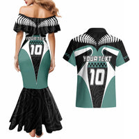 Custom New Zealand Bicycle 2025 Couples Matching Mermaid Dress and Hawaiian Shirt LT03 - Polynesian Pride