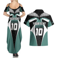 Custom New Zealand Bicycle 2025 Couples Matching Summer Maxi Dress and Hawaiian Shirt LT03 - Polynesian Pride