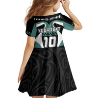 Custom New Zealand Bicycle 2025 Family Matching Off The Shoulder Long Sleeve Dress and Hawaiian Shirt LT03 - Polynesian Pride