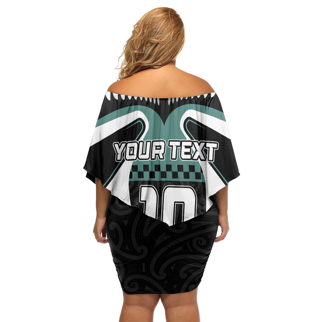 Custom New Zealand Bicycle 2025 Family Matching Off Shoulder Short Dress and Hawaiian Shirt LT03 - Polynesian Pride