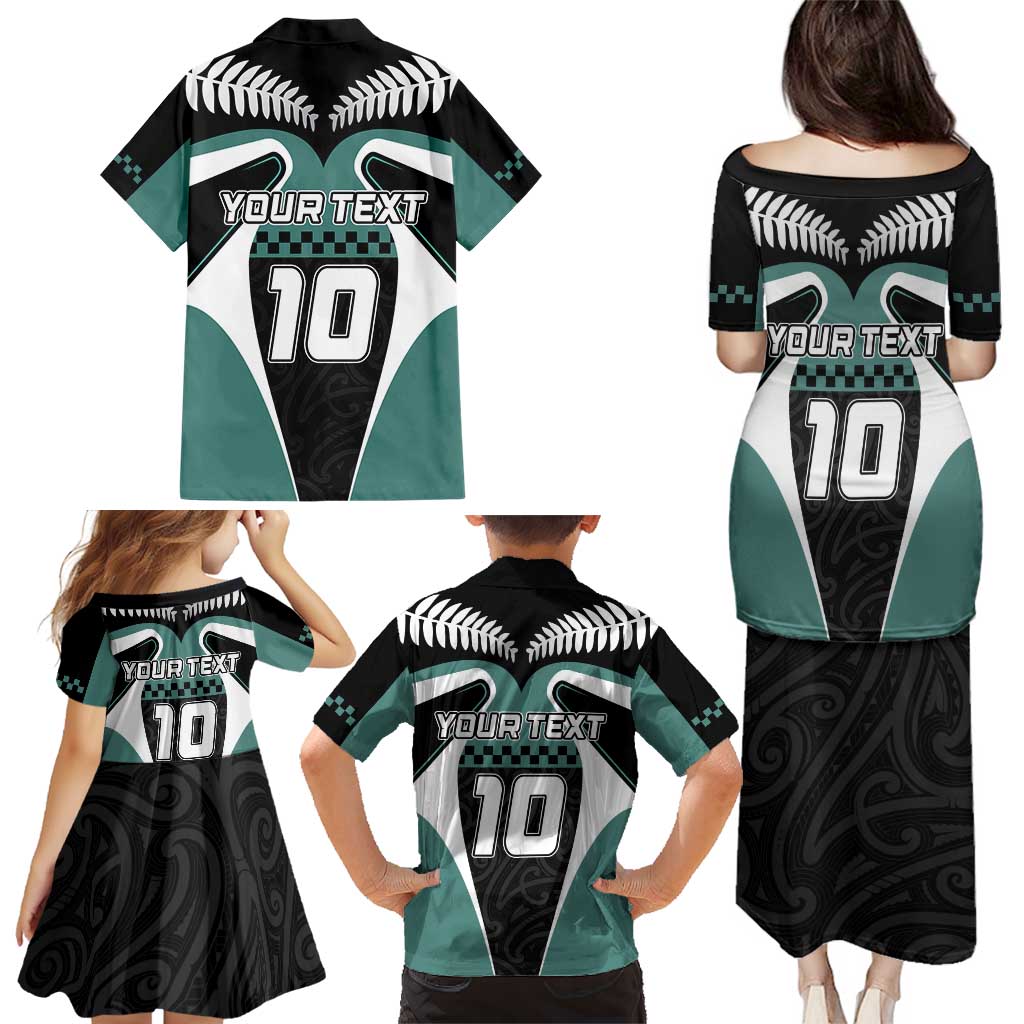 Custom New Zealand Bicycle 2025 Family Matching Puletasi and Hawaiian Shirt LT03 - Polynesian Pride