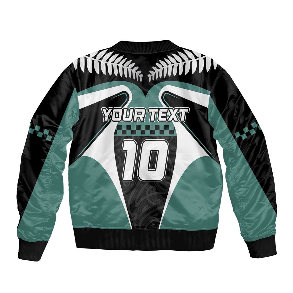 Custom New Zealand Bicycle 2025 Sleeve Zip Bomber Jacket