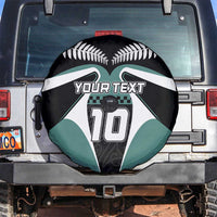 Custom New Zealand Bicycle 2025 Spare Tire Cover LT03 Black-Teal - Polynesian Pride