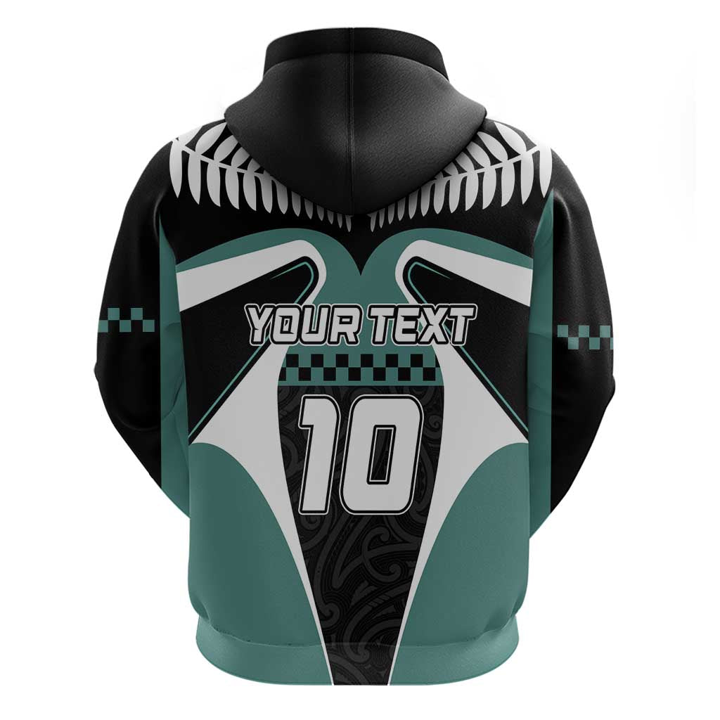 Custom New Zealand Bicycle 2025 Zip Hoodie LT03 - Polynesian Pride