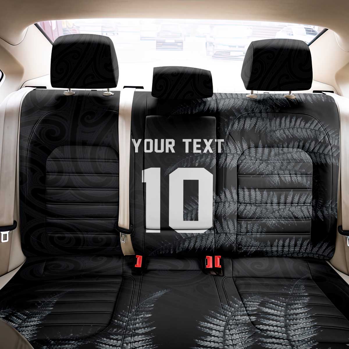 Custom New Zealand Football-Towards World Cup 2026 Back Car Seat Cover LT03 - Polynesian Pride