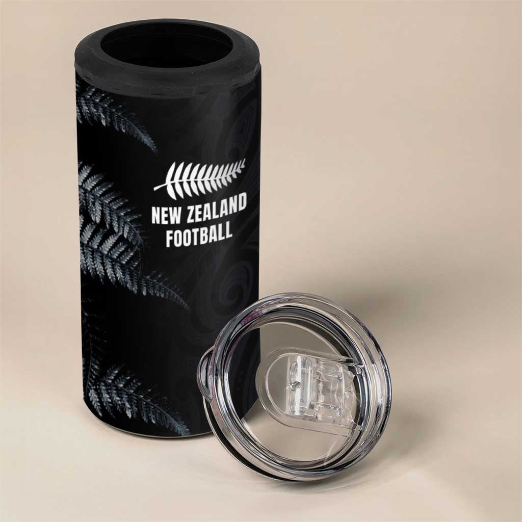 Custom New Zealand Football-Towards World Cup 2026 4 in 1 Can Cooler Tumbler LT03 - Polynesian Pride