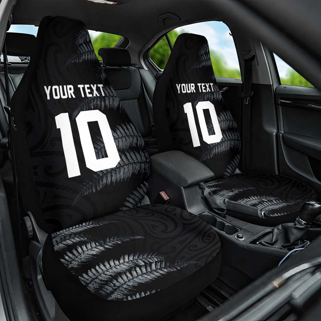 Custom New Zealand Football-Towards World Cup 2026 Car Seat Cover LT03 One Size Black - Polynesian Pride