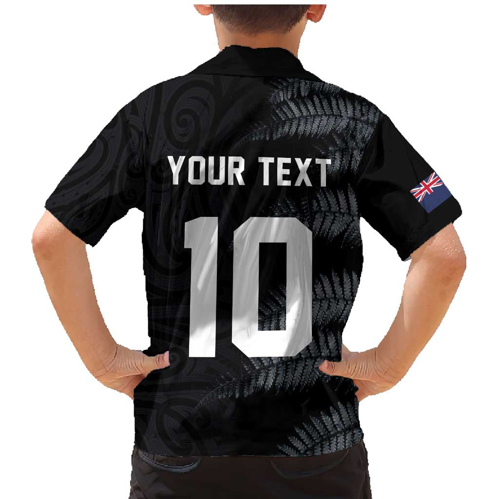 Custom New Zealand Football-Towards World Cup 2026 Family Matching Mermaid Dress and Hawaiian Shirt LT03 - Polynesian Pride