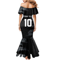 Custom New Zealand Football-Towards World Cup 2026 Family Matching Mermaid Dress and Hawaiian Shirt LT03 - Polynesian Pride