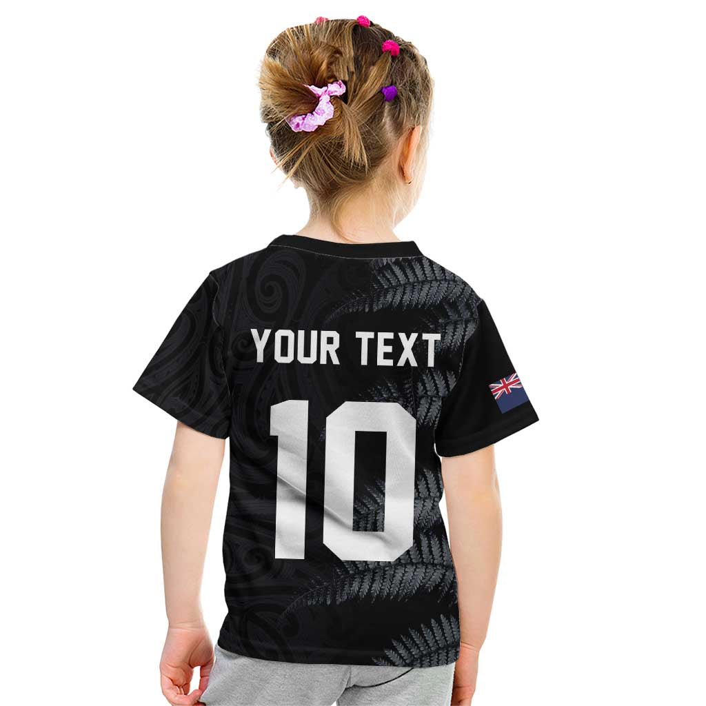 Custom New Zealand Football-Towards World Cup 2026 Kid T Shirt LT03 - Polynesian Pride