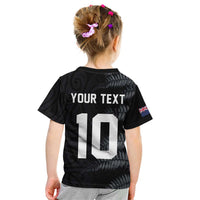 Custom New Zealand Football-Towards World Cup 2026 Kid T Shirt LT03 - Polynesian Pride
